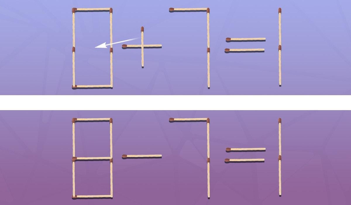 Трябва да преместите едно съвпадение, за да направите равенството правилно: бърз тест за интелигентност