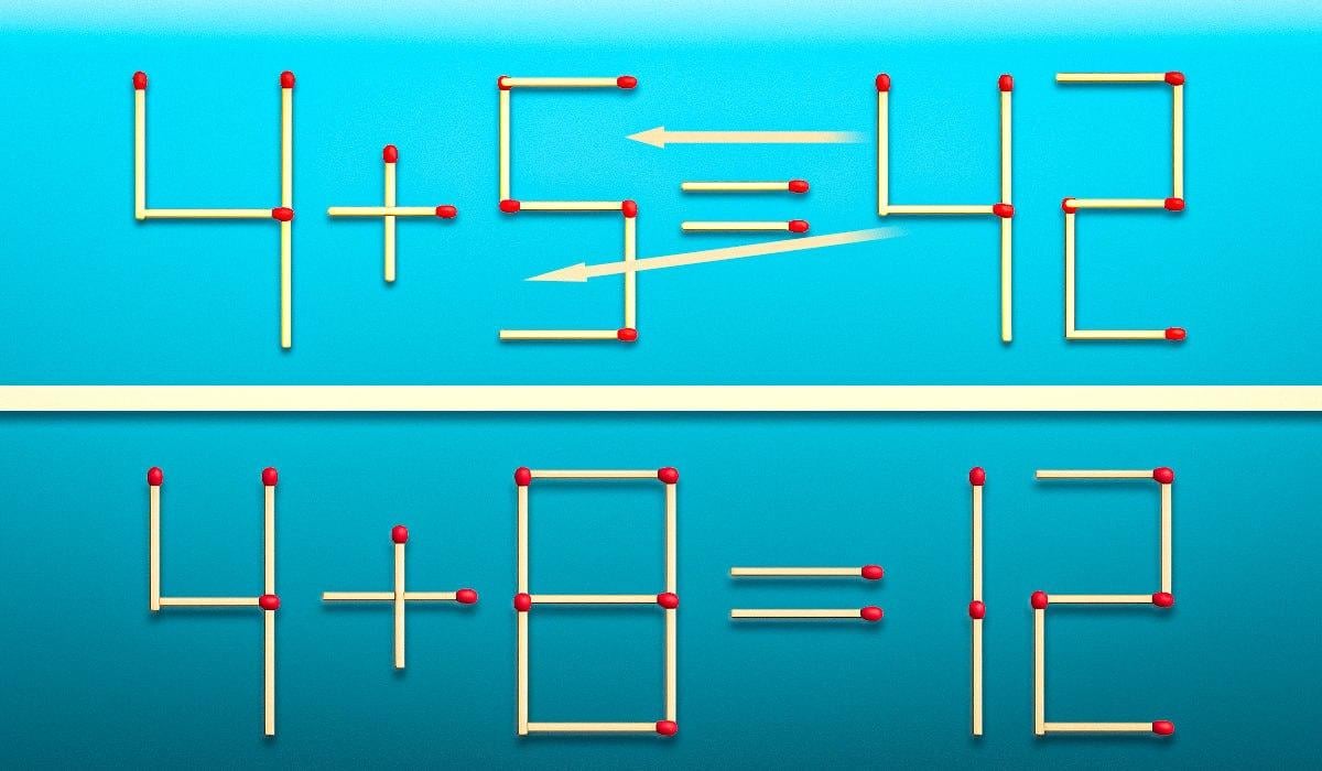 Влачете 2 съвпадения и равенството става правилно: бърз IQ тест