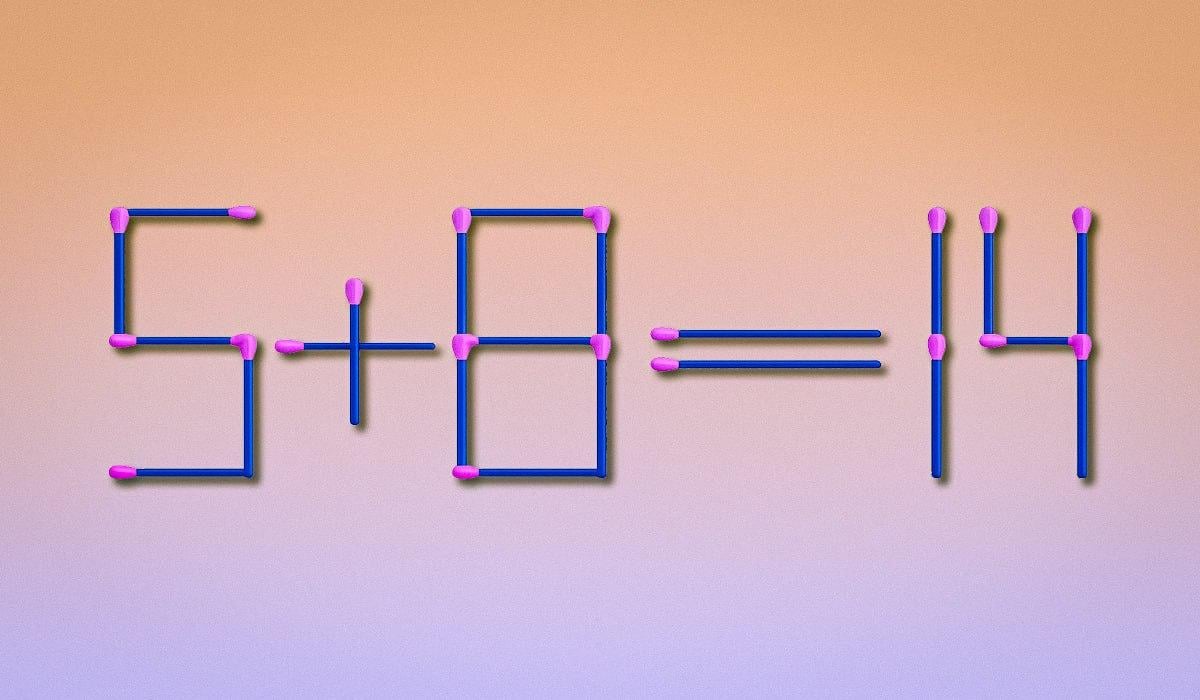 Къде трябва да добавите съвпадение, за да направите равенството правилно: прост IQ тест