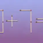 Трябва да преместите едно съвпадение, за да бъде равенството правилно: